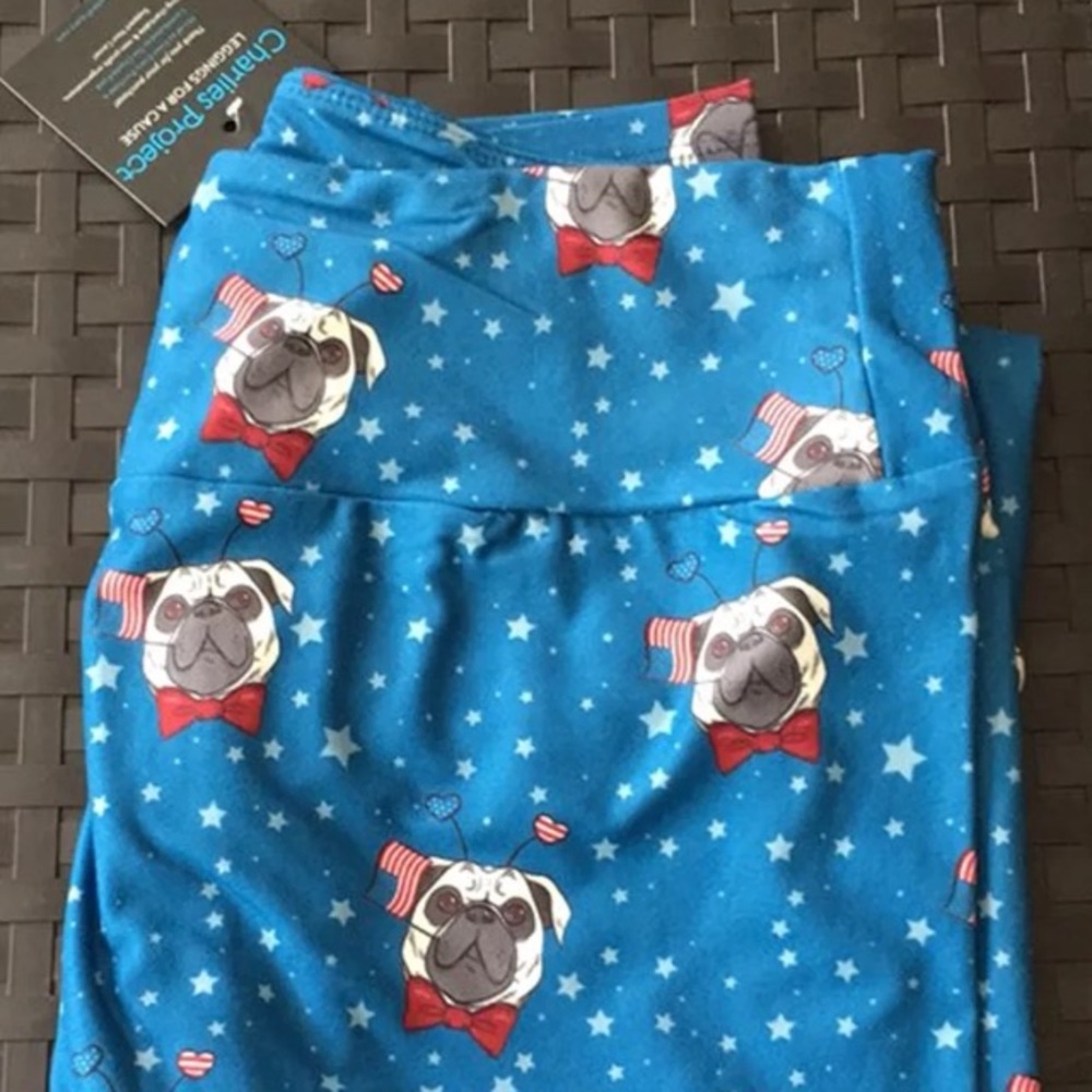 Pug Americana Leggings OS
